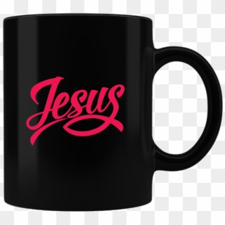 Jesus Fish Ceramic Black Coffee Mug - Mug Clipart