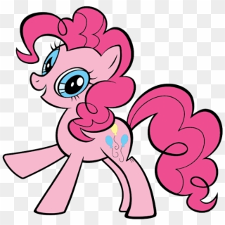 My Little Clipart Pinkie Pie - Pinkie Pie Mlp Coloring Page - Png Download