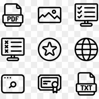 Banner Grades Icons Free Online Learning - Icono Manufactura Clipart
