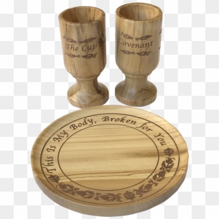 Olivewood Communion Set - Wood Clipart
