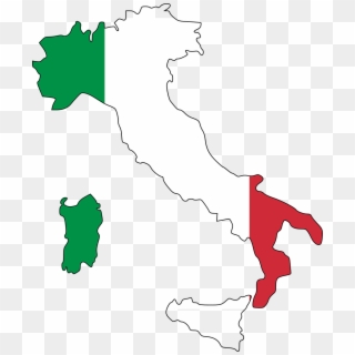 Italian Flag In Country Clipart