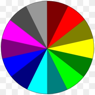 Colors Circle Rgb Rainbow Colors Png Image - 1 20 Pie Chart Clipart