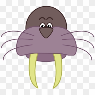 Download Walrus High - Sea Lion Face Clipart - Png Download
