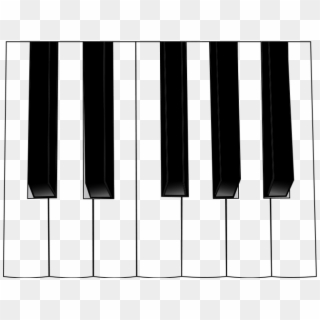 Keyboard Clipart Border - Piano Keyboard Clipart - Png Download