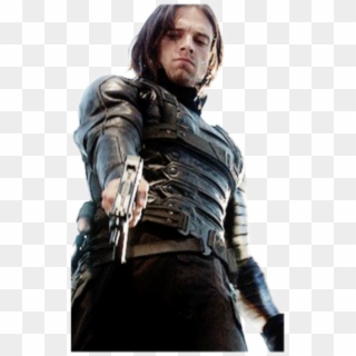 Holy Dang He Is *fans Face* - Winter Soldier Bucky Png Clipart