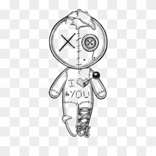 Doll Drawing - - Draw A Voodoo Doll Clipart