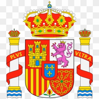 It Symbolizes The Country, The Old Kingdoms Of Spain, - Spanish Crest On Flag Clipart