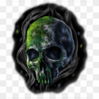 Old Moss-covered Skull - Skull Clipart
