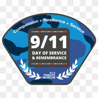 Day Of Service & Remembrance Logo - Graphic Design Clipart