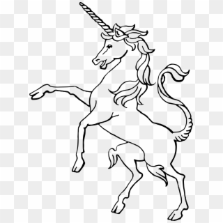 Clipart Big Image - Clipart Drawing Of Unicorn - Png Download