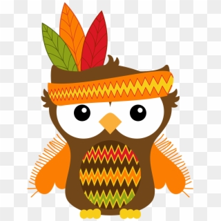 Owl Turkey Clipart - Owl November Clip Art - Png Download