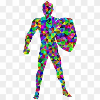 This Free Icons Png Design Of Prismatic Low Poly Man - Body Silhouette Human Body Icon Png Clipart