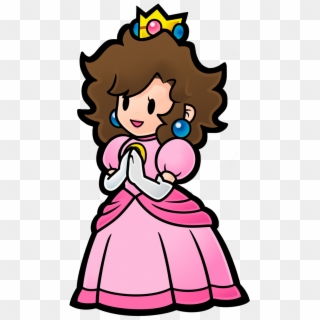Please Don't Pay Attention To The Crust Along The Edges - Paper Mario Peach Png Clipart