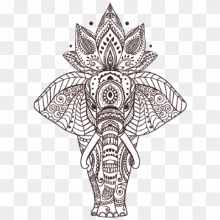 Elephant Head Design Clipart