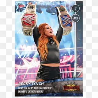 Topps Launches 2019 Topps Now Wwe Set - Becky Lynch Wrestlemania 35 Clipart