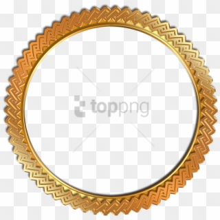 Free Png Gold Circle Frame Png Png Image With Transparent - Frame Golden Circle Png Clipart