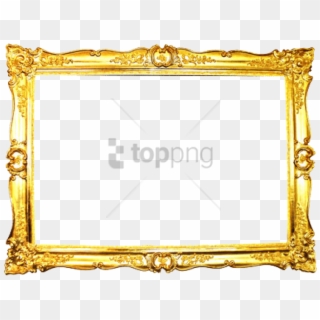 Free Png Ornate Gold Frame Png Image With Transparent - Golden Frame Transparent Background Clipart