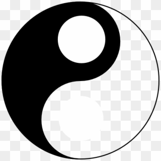 Yin Yang Without The White Dot Clipart