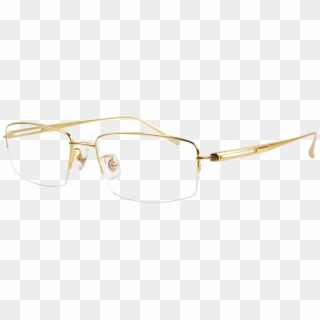 Gold Glasses Frame - Shadow Clipart