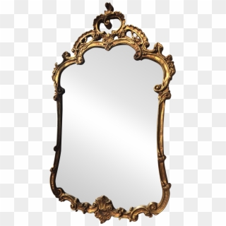 Vintage Baroque Gilt-framed Mirror - Old Baroque Mirror Clipart