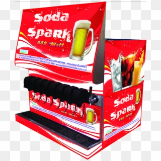 8 2 Valve Soda Spark Red Machine - Drink Clipart