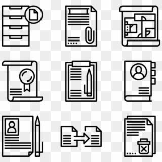 Files And Documents - Blog Posts Icons Png Clipart