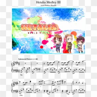 Hetalia Medley Iii Sheet Music 1 Of 15 Pages - Hetalia Chibi Clipart