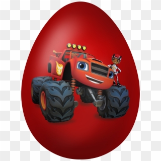 Blaze And The Monster Machines Easter Egg Clipart Image - Tractor - Png Download