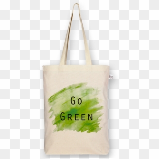 Canvas Gusset Tote Bag Go Green Natural-ecoright - Tote Bag Go Green Clipart