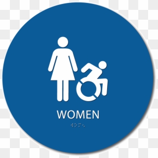 Women S Restroom Signs - Ada Family Restroom Signs Clipart