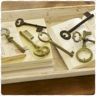 Ilfw's 5 Pottery Barn Farm Inspirations Antique Keys, - Wood Clipart