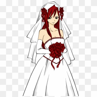 Arabian Erza Scarlet - Fairy Tail Erza Wedding Dress Clipart