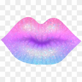Transparent Glitter Lips~ - Heart Clipart