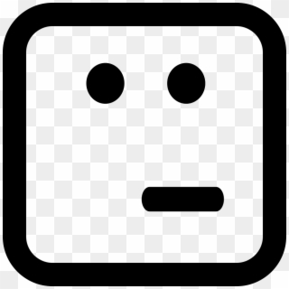 Emoticon Face Of Doubt Comments - Square With A Face Clipart