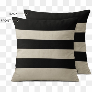 Dailyobjects Vintage Black Stripes 18" Cushion Cover - Cushion Clipart
