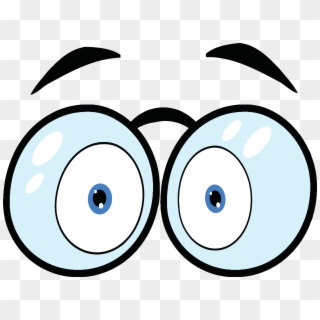 Funny Eyes Clipart - Cartoon Eyes With Glasses - Png Download
