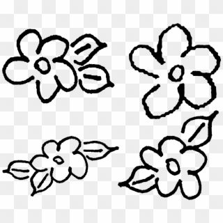 Hand Drawn Flowers Collage Sheet Download Png Clipart