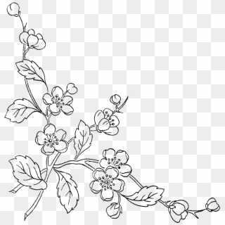 Flower Sketch Png - Sketch Flower Transparent Background Clipart