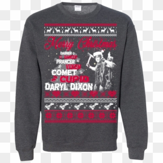 Daryl Dixon Ugly Christmas Sweater Merry Christmas - Vampire Diaries Custom Shirts Clipart
