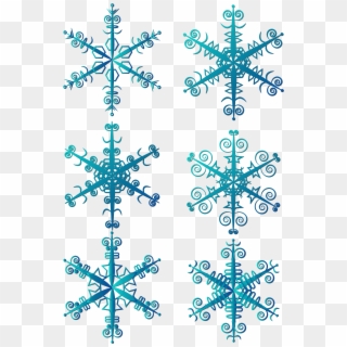 Winter Snowflake Blue Vector Element Png And Image - Vector Graphics Clipart