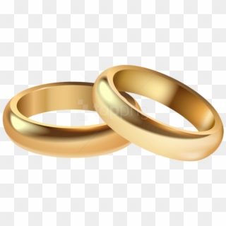 Download Rings Decorative Transparent - Wedding Rings Transparent Clipart