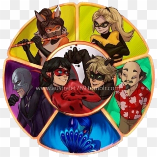Miraculous Ladybug New Kwami Transformation , Png Download - Ladybug And Cat Noir Heroes Clipart