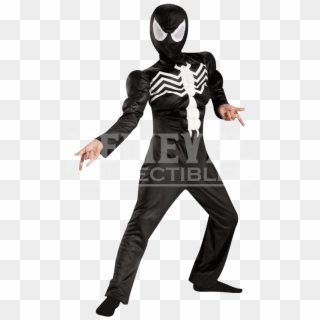 Kids Deluxe Spider Man Venom Costume - Spiderman Black Costume Clipart