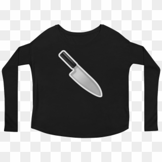 Womens Emoji Long Sleeve Shirt Hocho Knife Just Emoji - Long-sleeved T-shirt Clipart