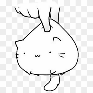 #tumblr #cat #aesthetic #png #hand#freetoedit - Anime Cute Mochi Cat Clipart