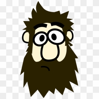 Beard Clipart - Man With Beard Cartoon - Png Download