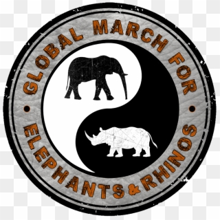 Global March For Elephants And Rhinos Clipart