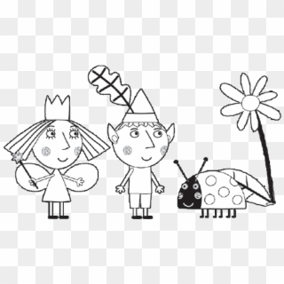 Ben And Holly Coloring Pages Little Kingdom Ben And - Ben And Holly Colouring Clipart