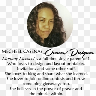 Mecheel Casenas Is A Full Time Single Parent To One - Girl Clipart