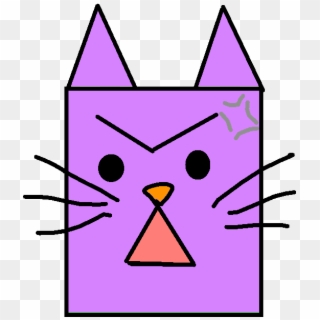 Catty - Angry - Cube Shaped Objects Clipart - Png Download